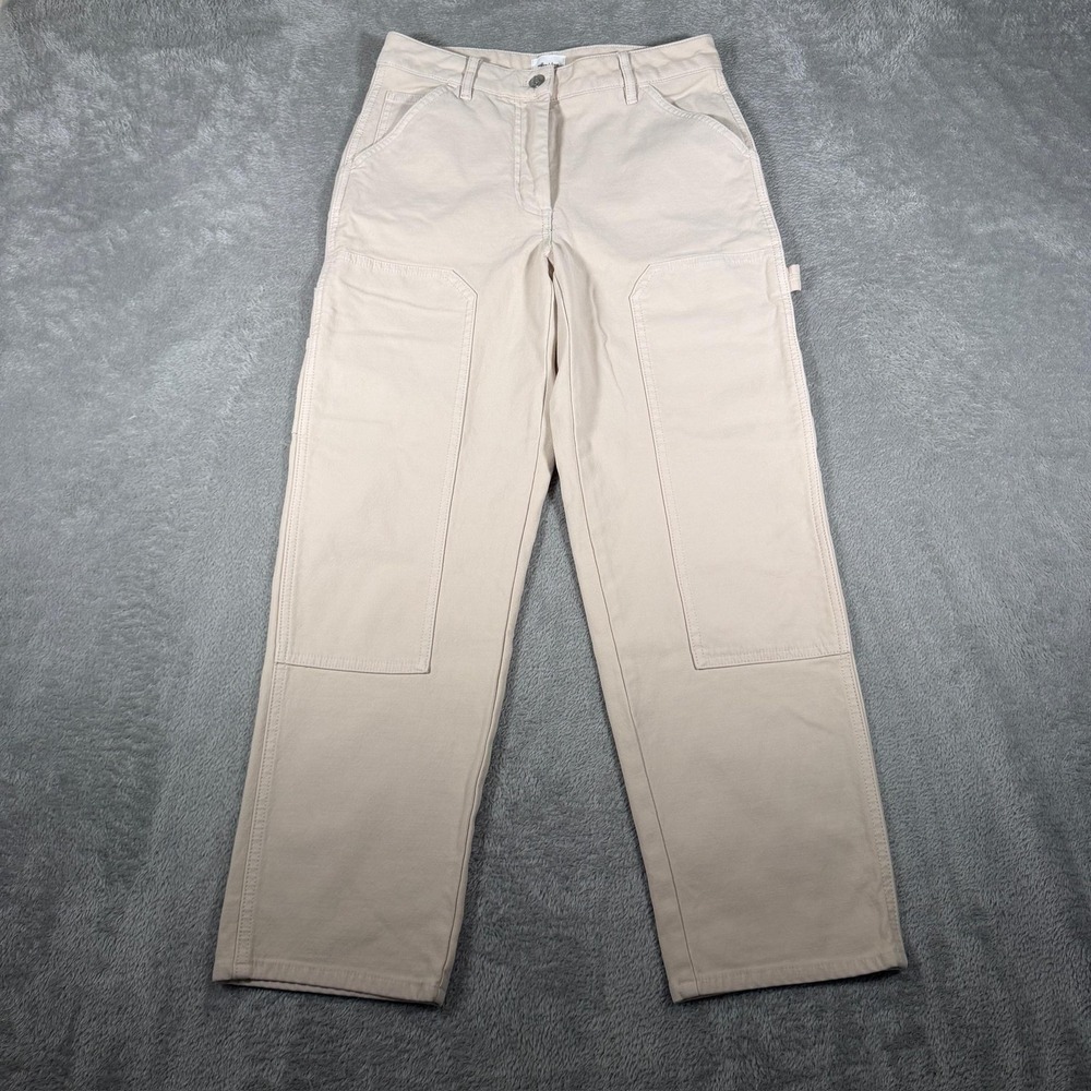 Wilfred‎ Free Pants Womens 4 Beige Double Knee Utility Workwear Pockets Casual